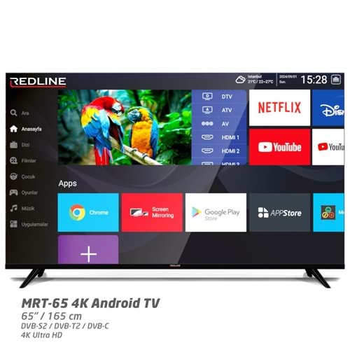 TV 65 İNÇ 4K ANDROID TV
