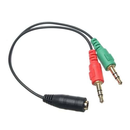Kulaklık Mikrofon Ayırıcı Aparat 3.5mm Headphone Mic Audio