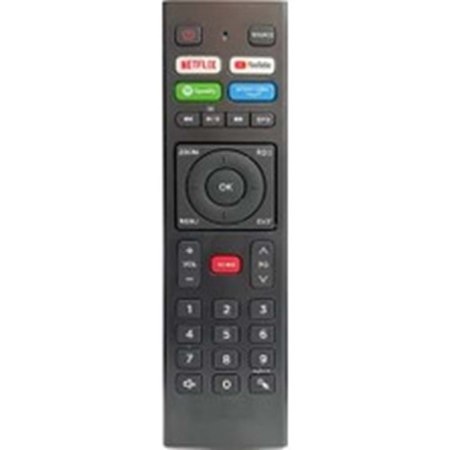 ENL0692 Telenova Netflix-Youtube-Prime-Spotify Tuşlu TV Kumandası