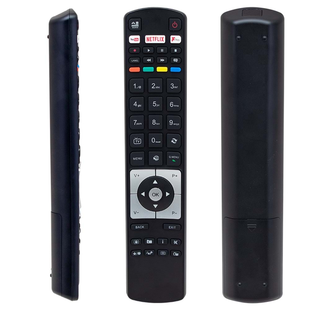 VESTEL BLACK FPLAY NETFLIX-YOUTUBE-PLAY TUŞLU LCD LED TV KUMANDA VS-21K