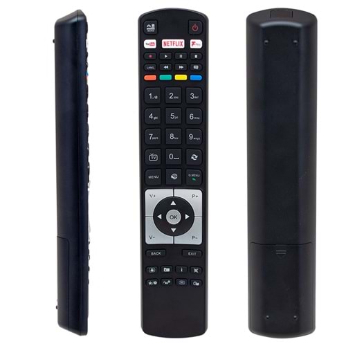 VESTEL BLACK FPLAY NETFLIX-YOUTUBE-PLAY TUŞLU LCD LED TV KUMANDA VS-21K